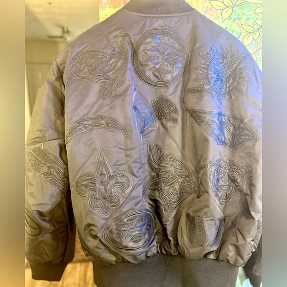 Jeff Hamilton Limited Edition Reversible NFL Detroit Lions Leather Bomber Jacket